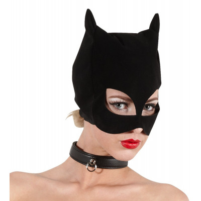 MASCHERA STILE NABUK BAD KITTY "CATMASK" NERO OPACO