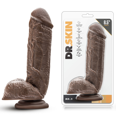 FALLO REALISTICO "DR. SKIN MR D COCK 8.5" CHOCOLATE